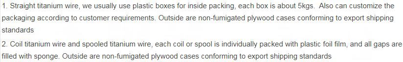 titanium welding wire manufacturer