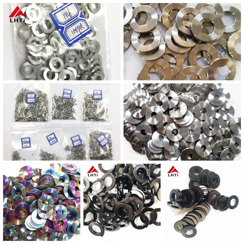Titanium flat washers
