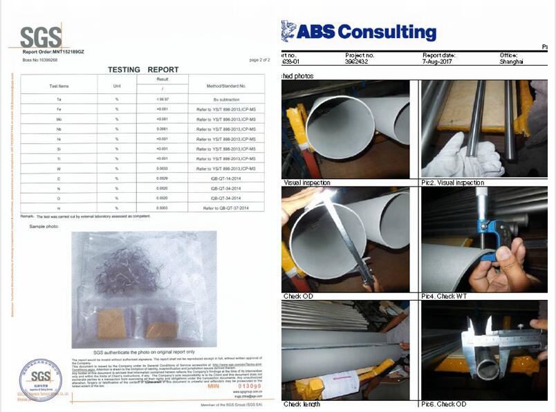 Titanium Pipes for Gas Oil Pipeline