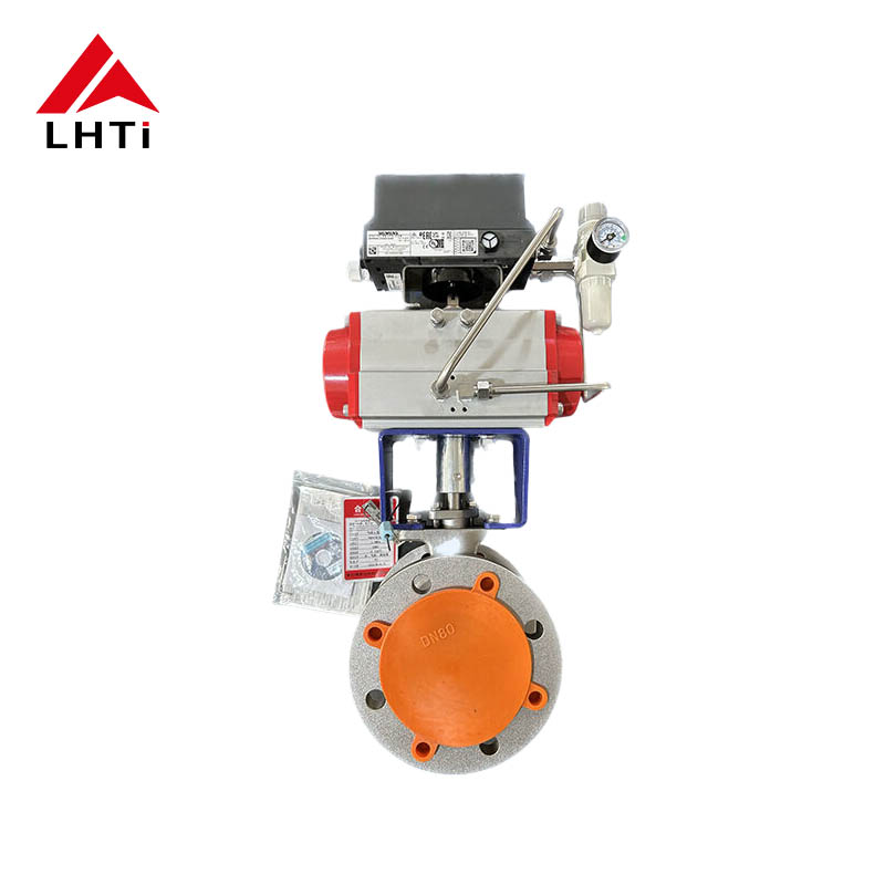 V Port Titanium Ball Valve