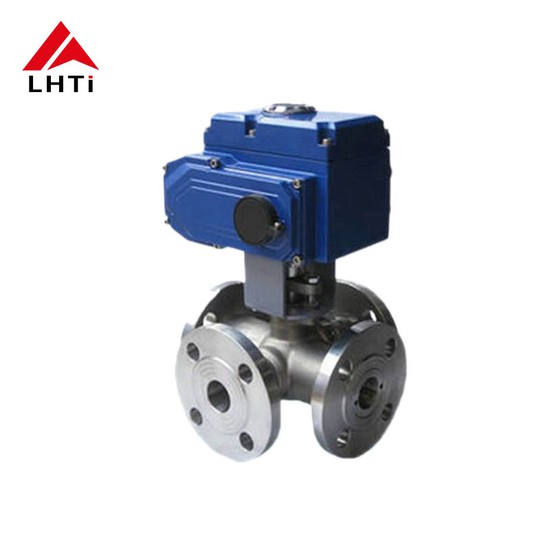 Titanium Electric Four Way Ball Valve