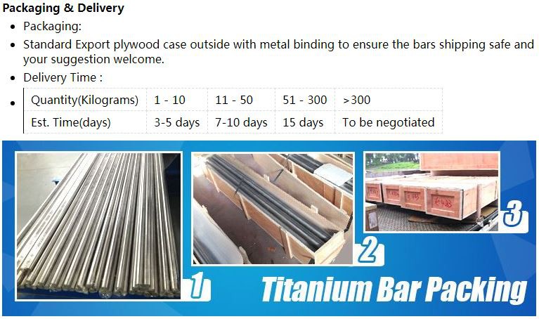titanium rod packaging