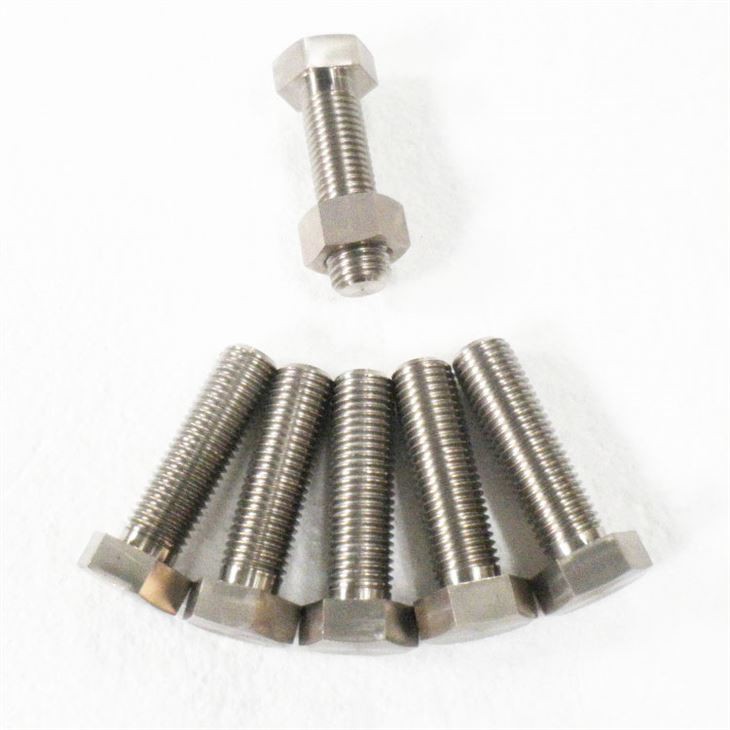 DIN933 DIN934 Titanium Hex Bolts and Nuts
