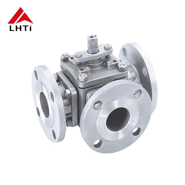 Titanium Four Way Ball Valve Gr1 Gr2 Gr5 Gr10