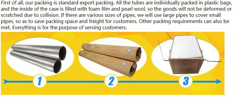 Titanium tube pacakging